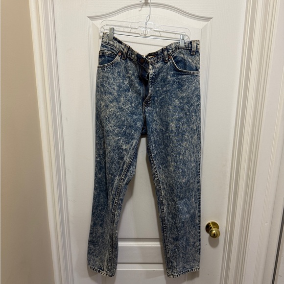 90s levis acid wash orange tag jeans size 33 - Picture 1 of 4